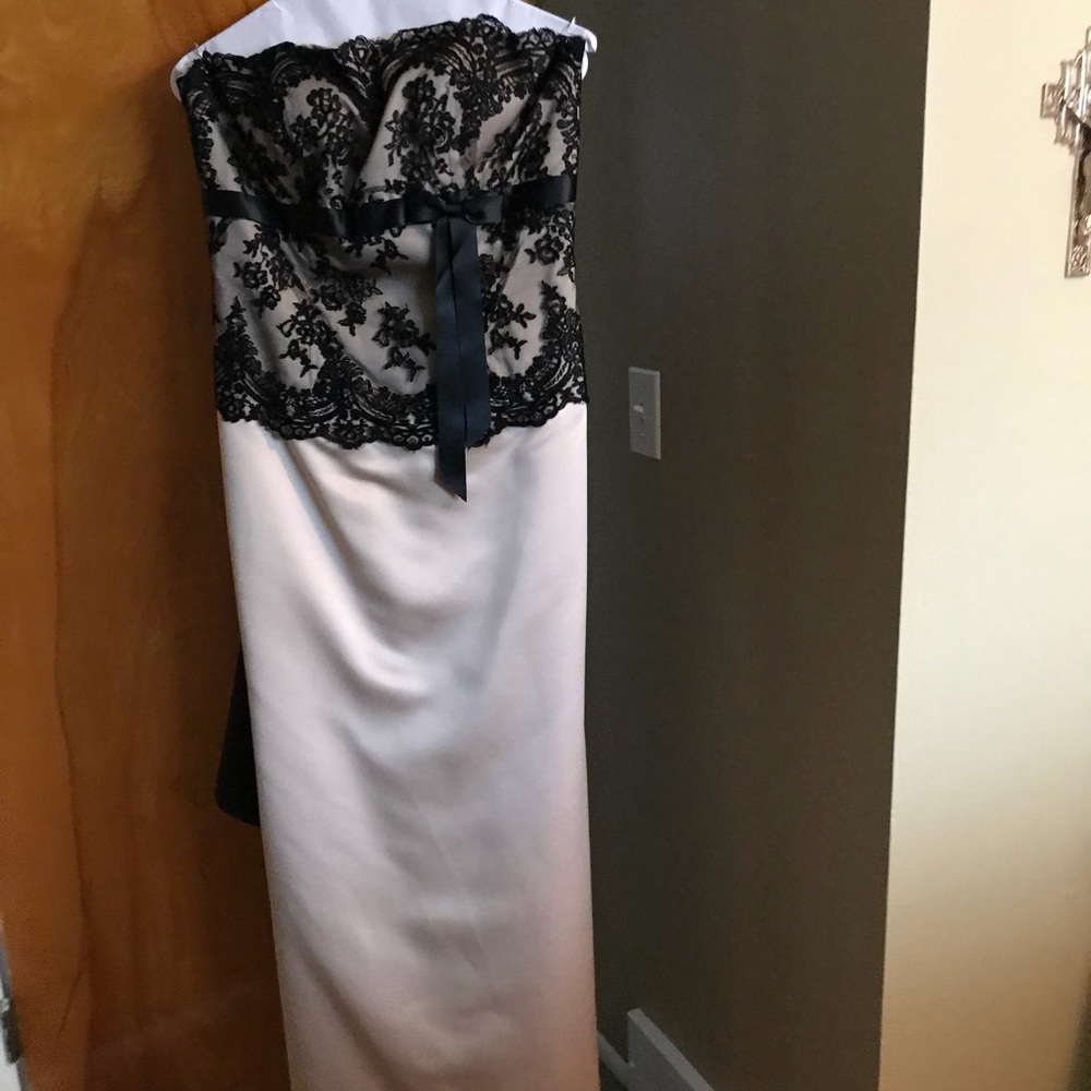 Cream formal evening gown